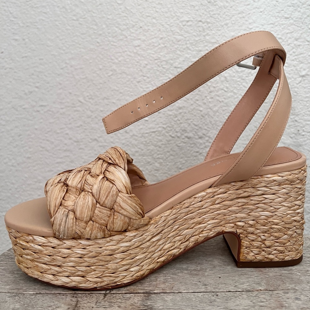 Marc Fisher Straw Platform Sandal